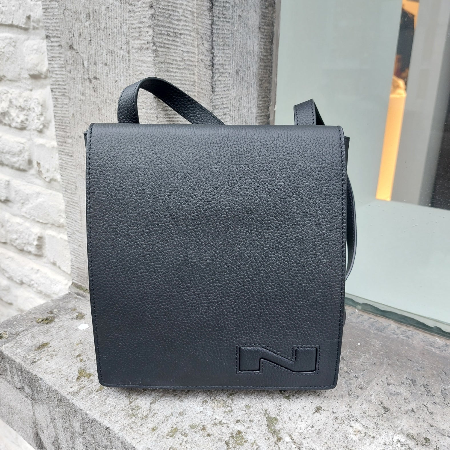 Handtas leder Nathan-Baume