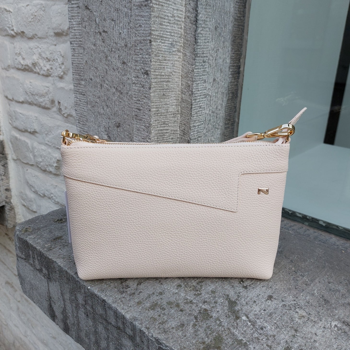 Handtas Nathan-Baume leder blush