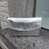 Clutch leder zilver