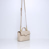 Handtasje leder beige Flora Smaak