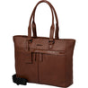 Laptoptas dames leder cognac